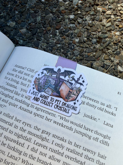 Crystals & Dragons Magnetic Bookmark