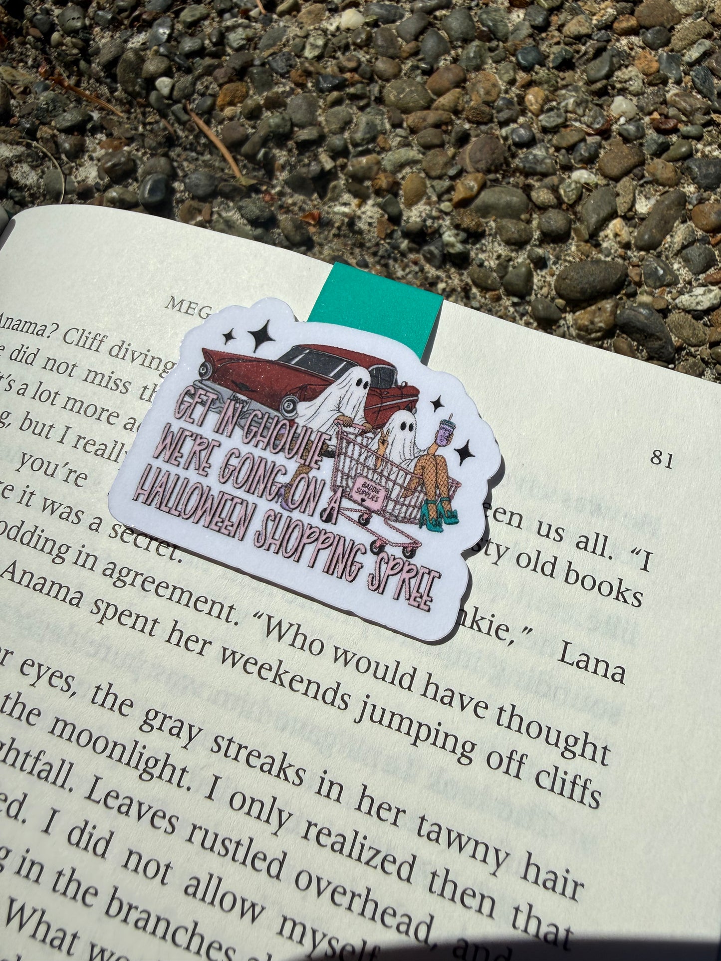 Spooky Shopping Magnetic Bookmark