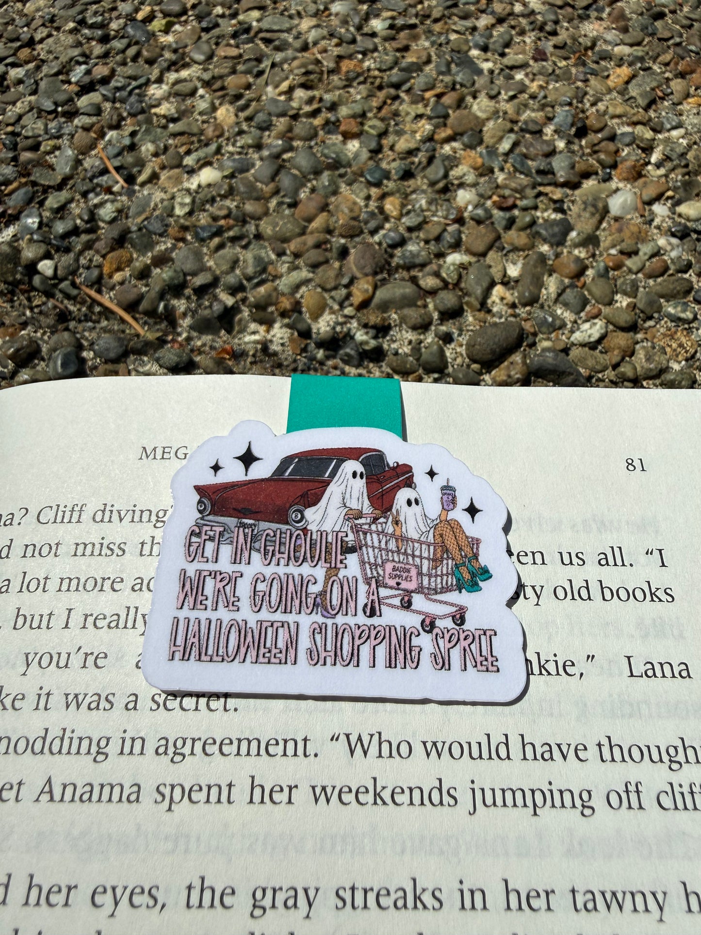 Spooky Shopping Magnetic Bookmark
