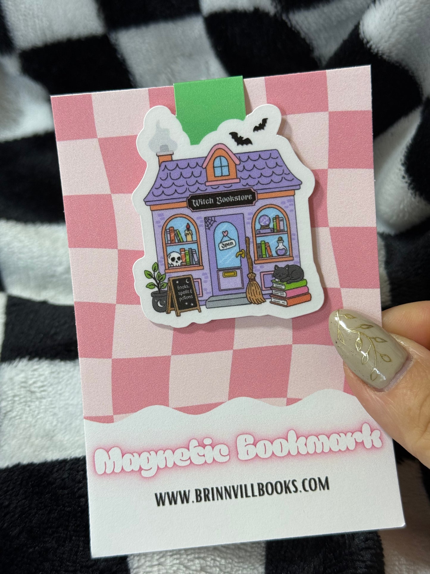 Witch Bookstore Magnetic Bookmark