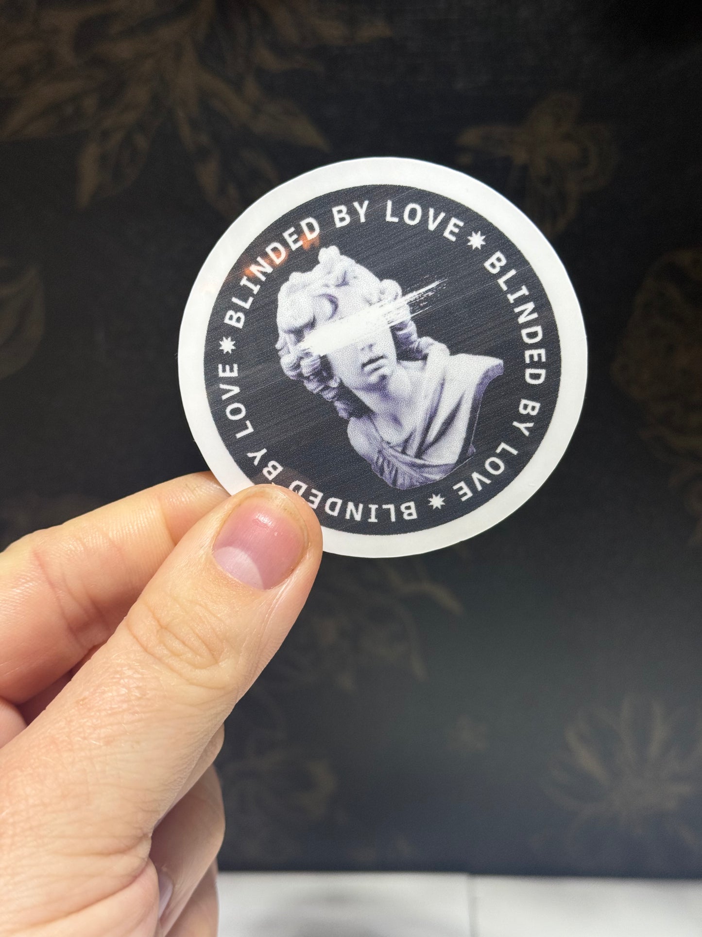 Blinded by love sticker