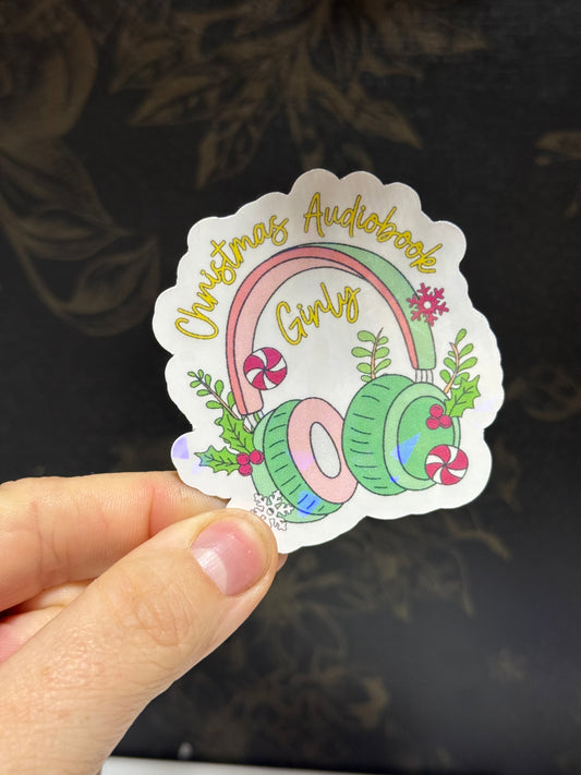 Audiobook christmas sticker