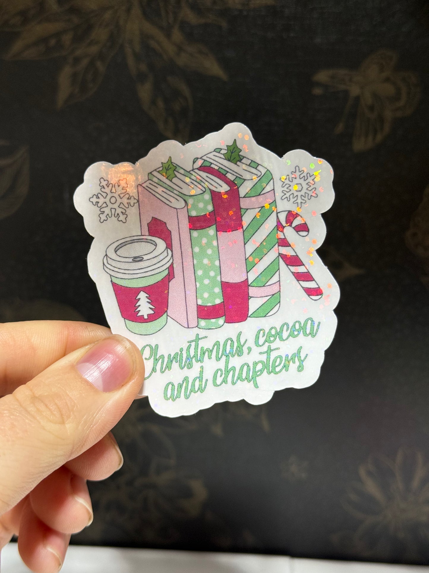 Cocoa and chapters sticker