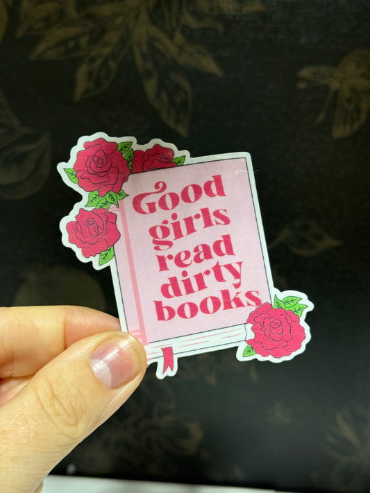 Dirty books sticker