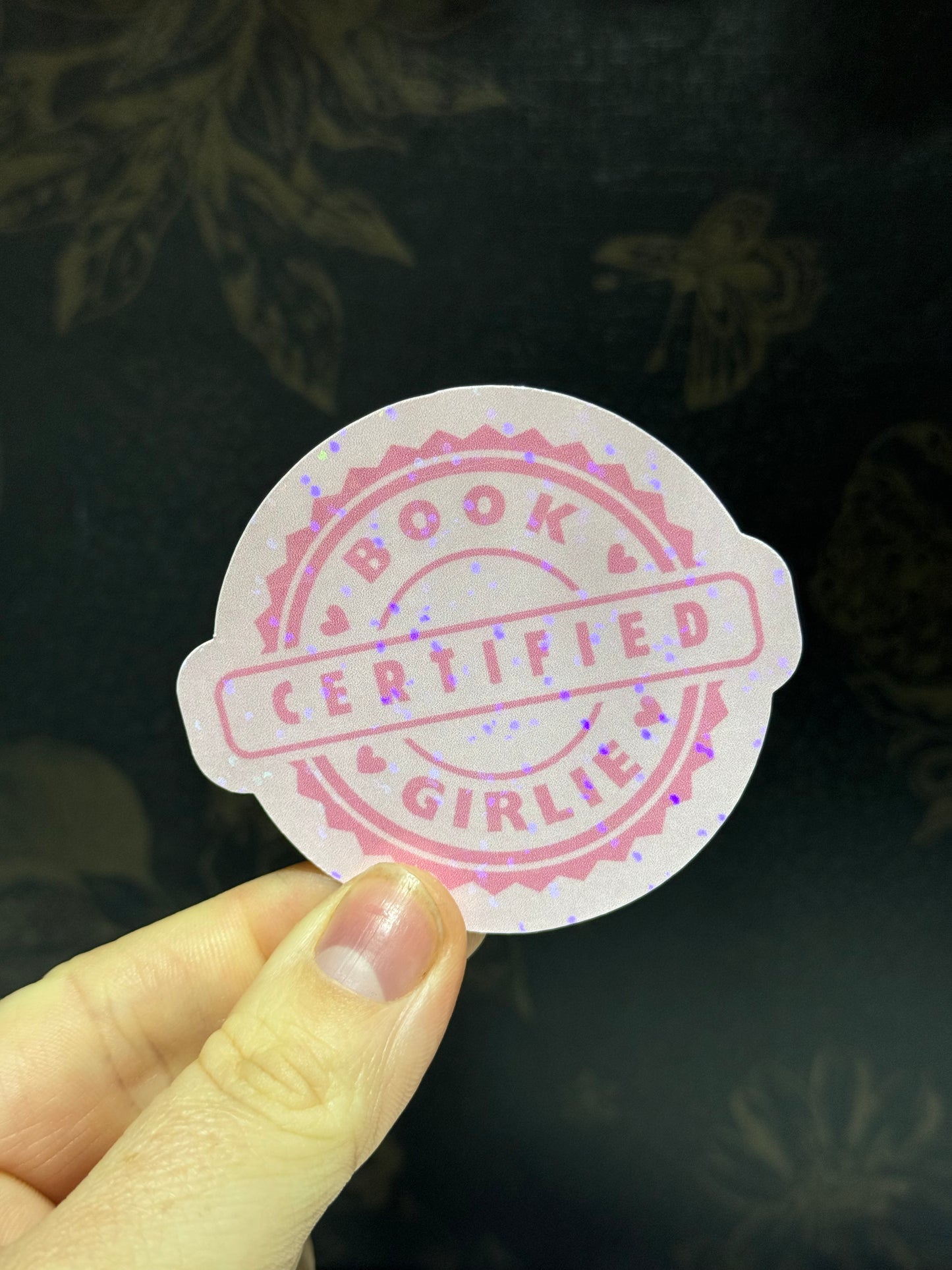 Certified book girlie sticker