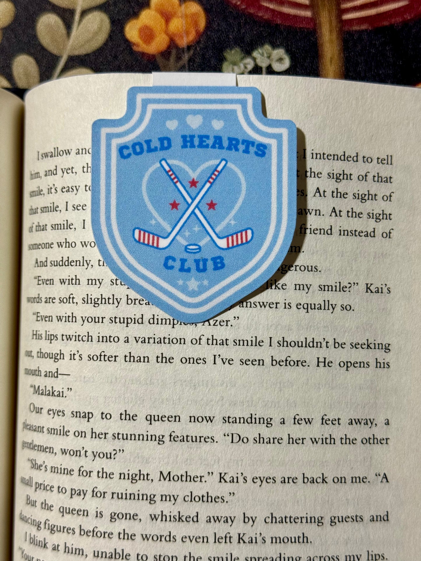 Cold hearts magnetic bookmark