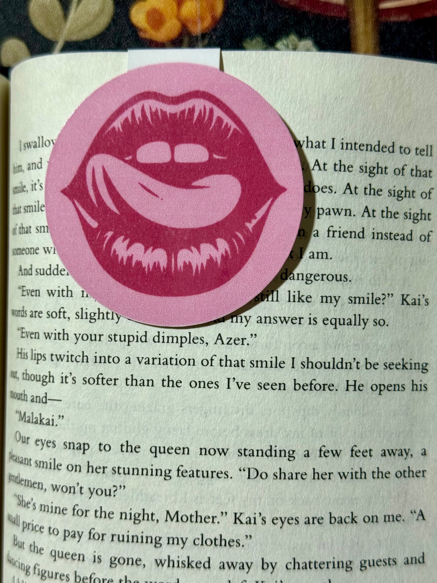 Seductive magnetic bookmark