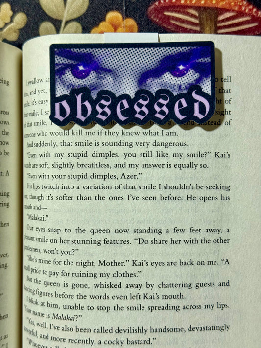 obsessed magnetic bookmark