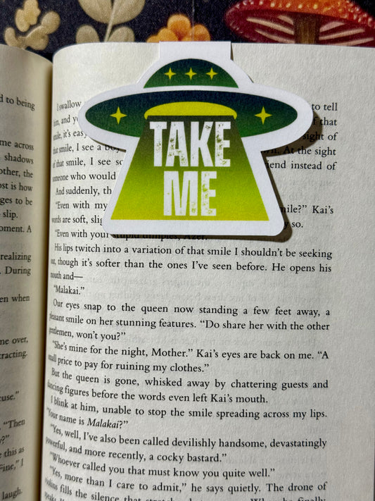 Take me magnetic bookmark