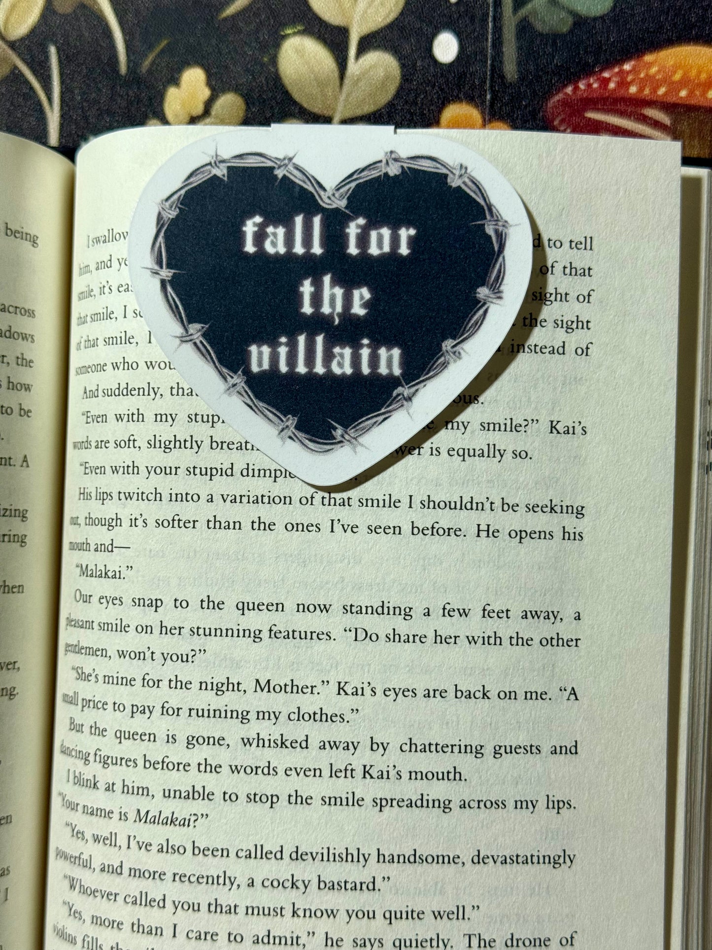 fall for the villain magnetic bookmark