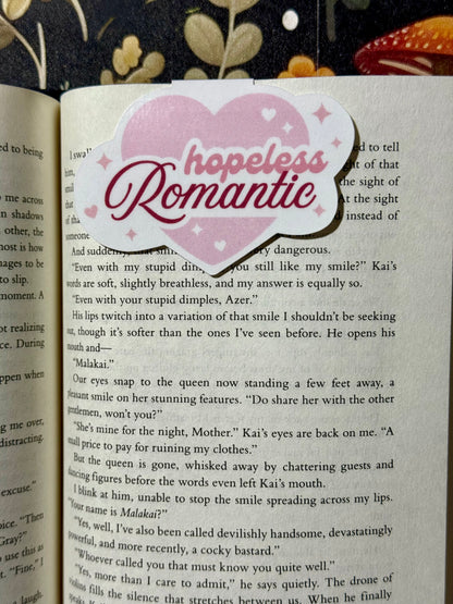 Romantic magnetic bookmark