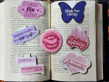 Spicy magnetic bookmark