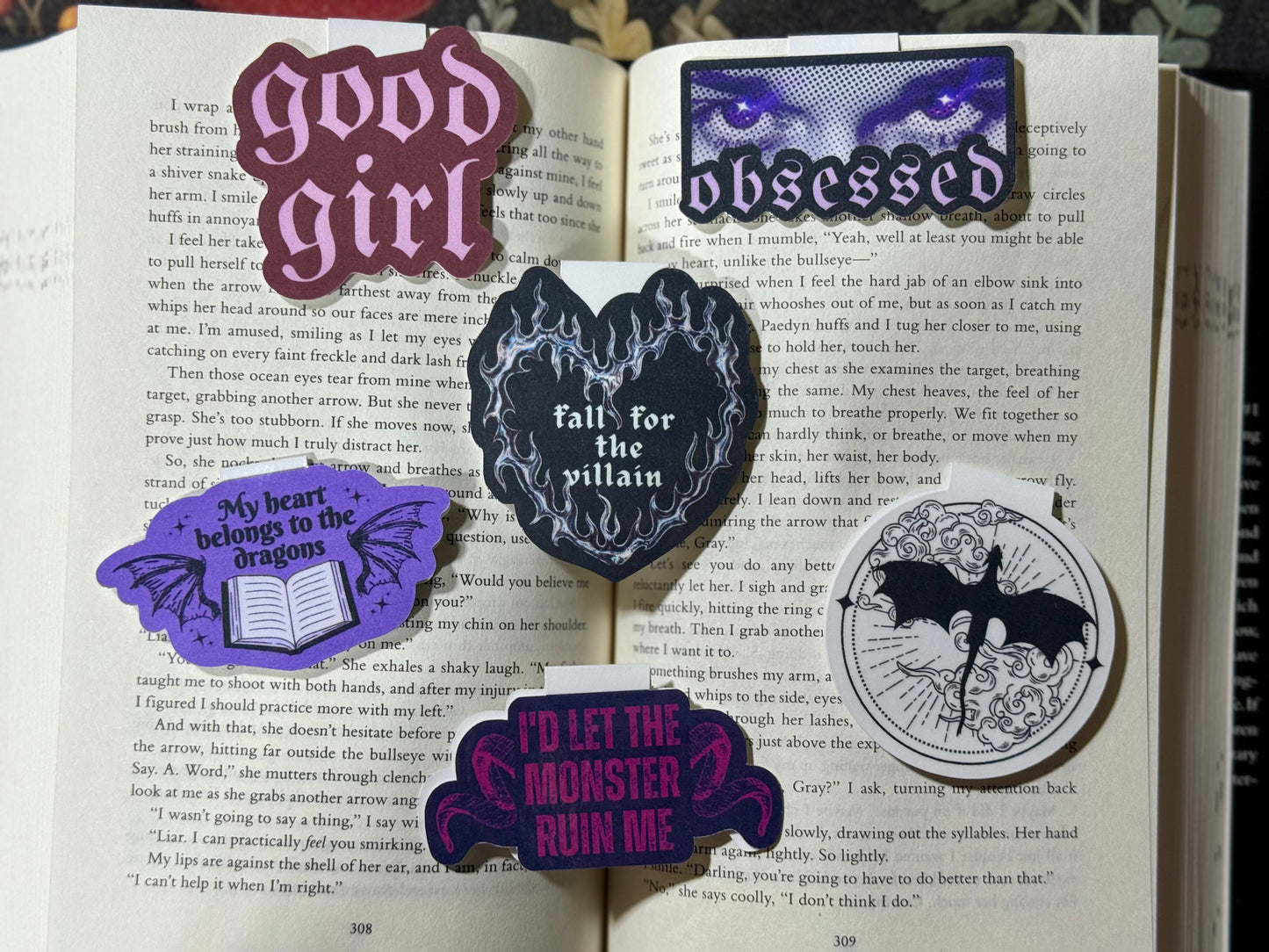 villain magnetic bookmark