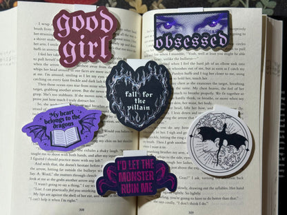 obsessed magnetic bookmark