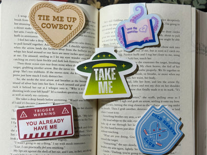 Take me magnetic bookmark