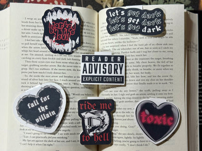 Ride me magnetic bookmark