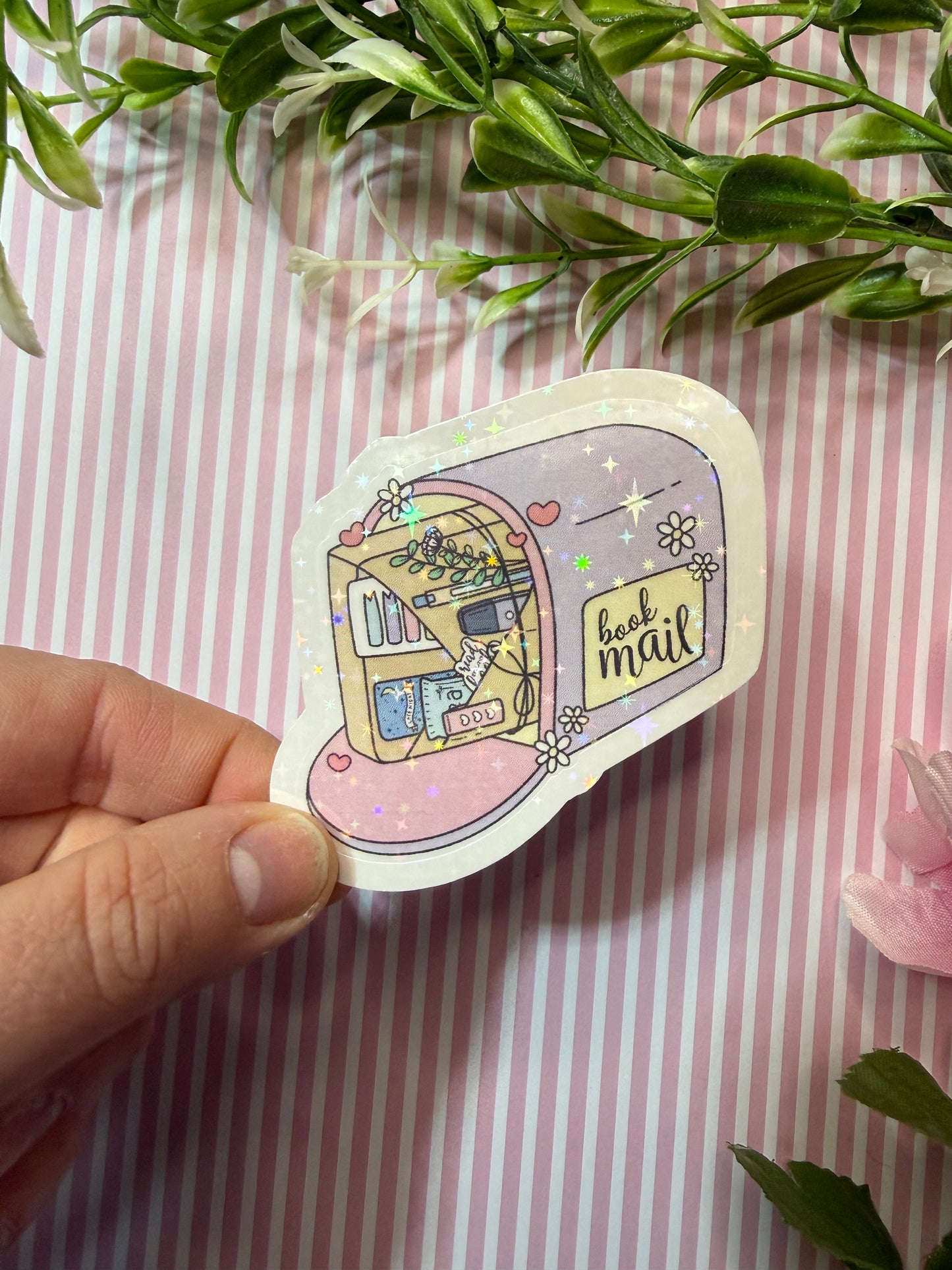 Book mail sticker