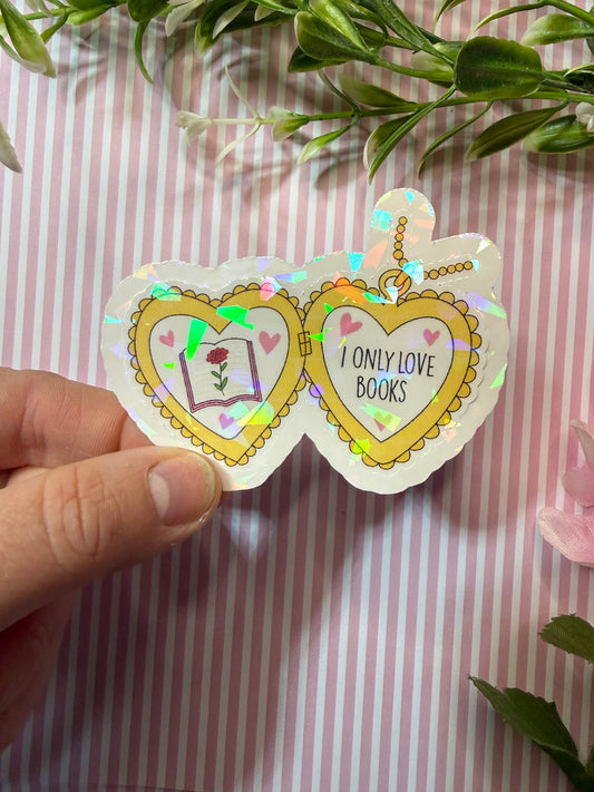 Books locket sticker