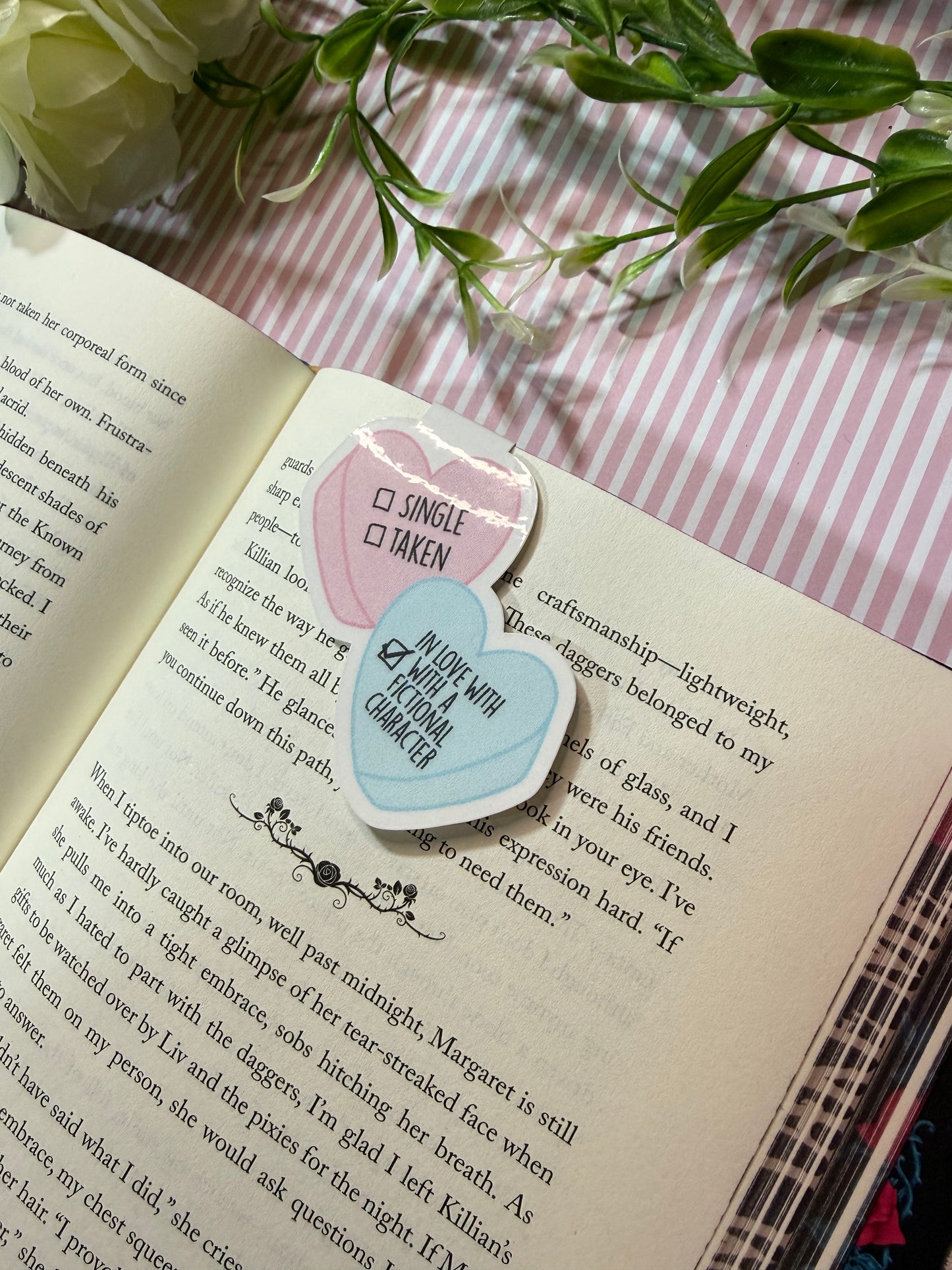 Taken by fictional men magnetic bookmark