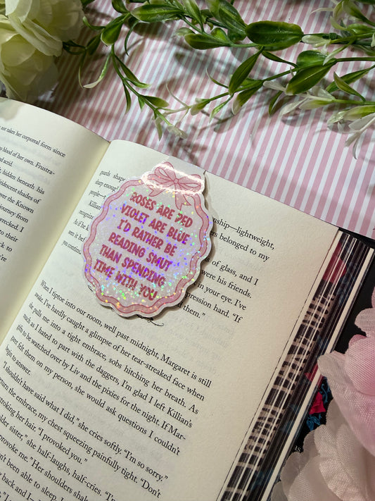 Roses are red magnetic bookmark