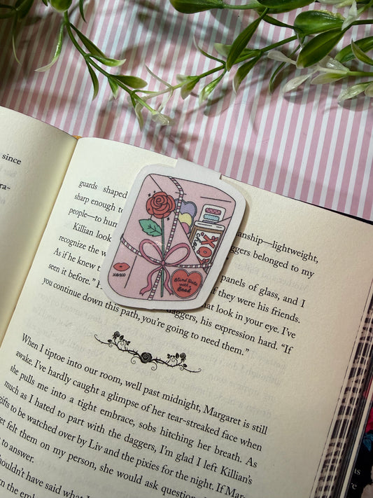 Blind date magnetic bookmark