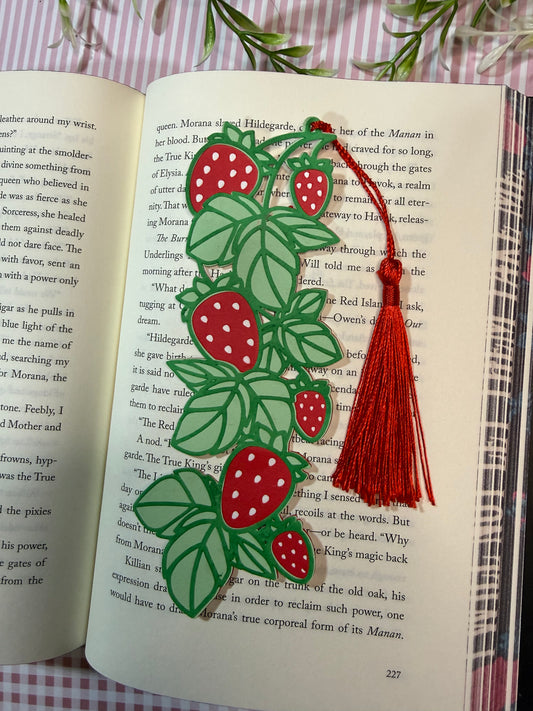 Strawberry bookmark