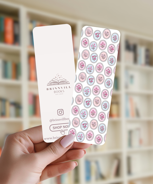 Floral Circle Frames Bookmark