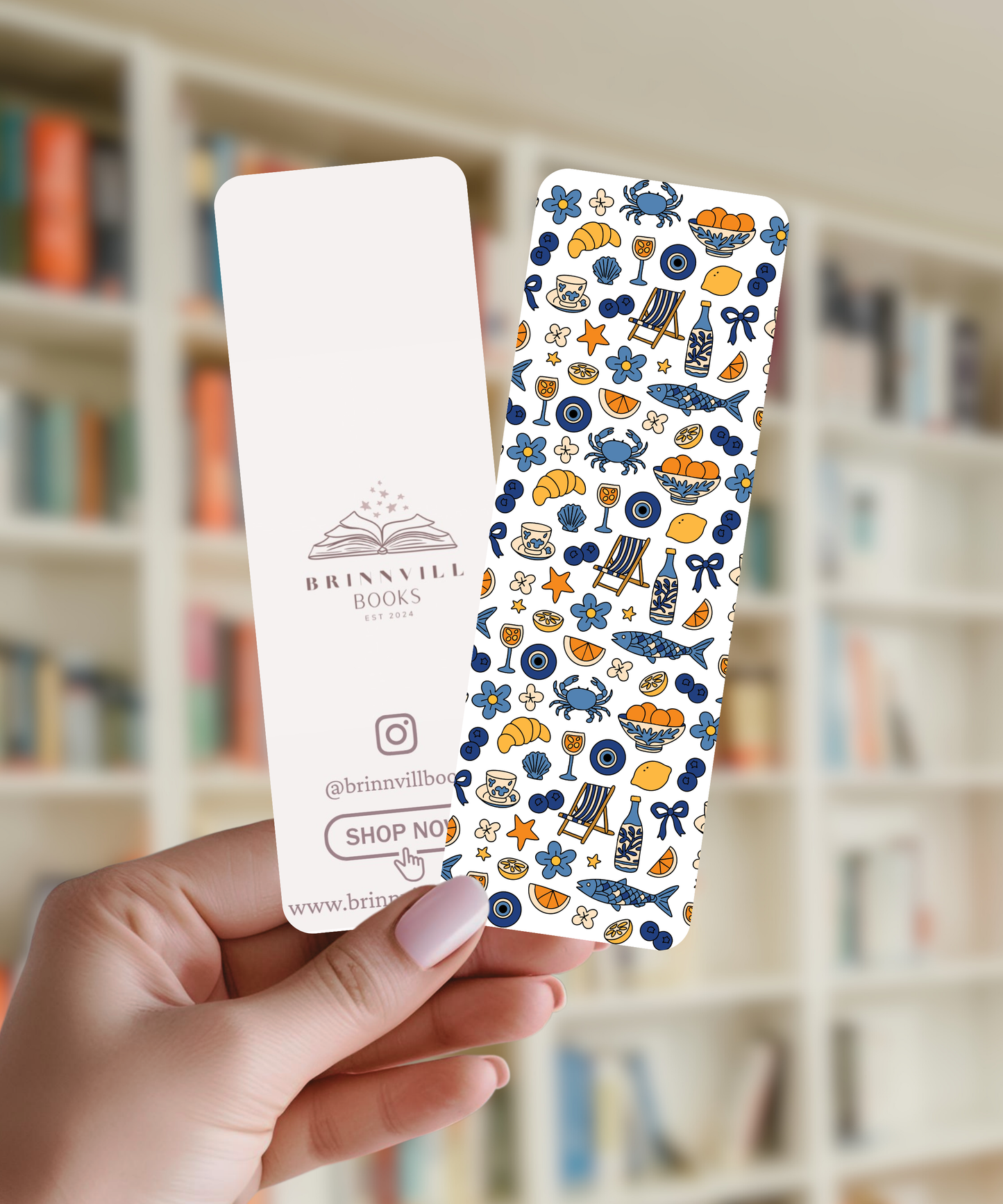Coastal Croissant Bookmark