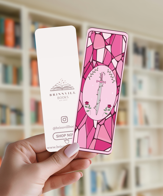 Pink fantasy sword bookmark