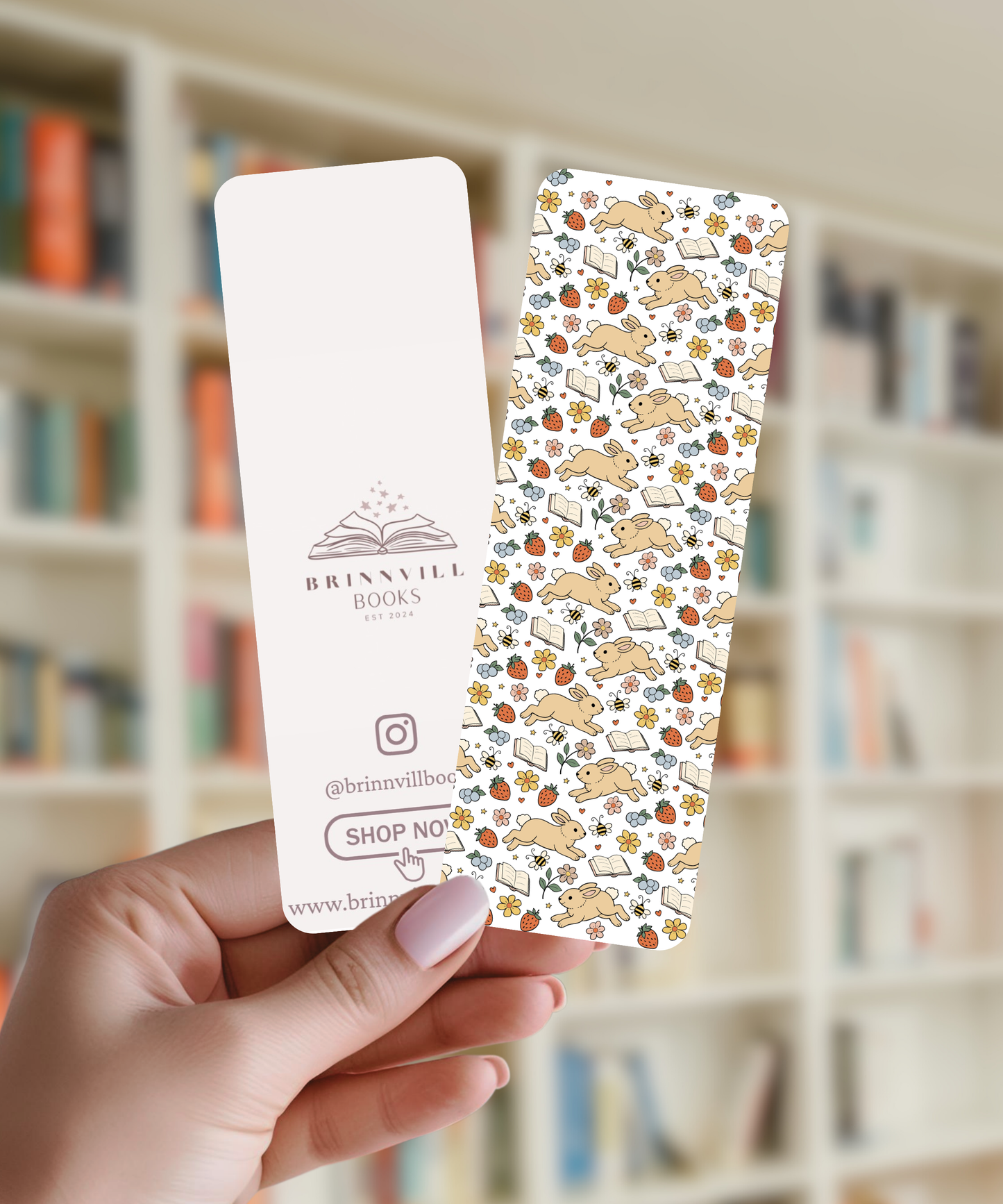 Spring Bunny Bookmark