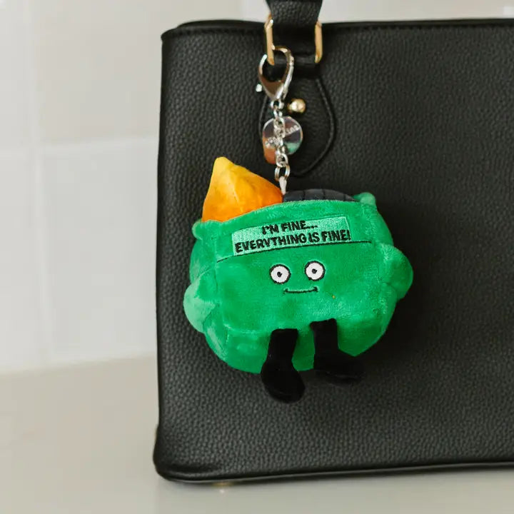Dumpster Fire Punchkins Keychain