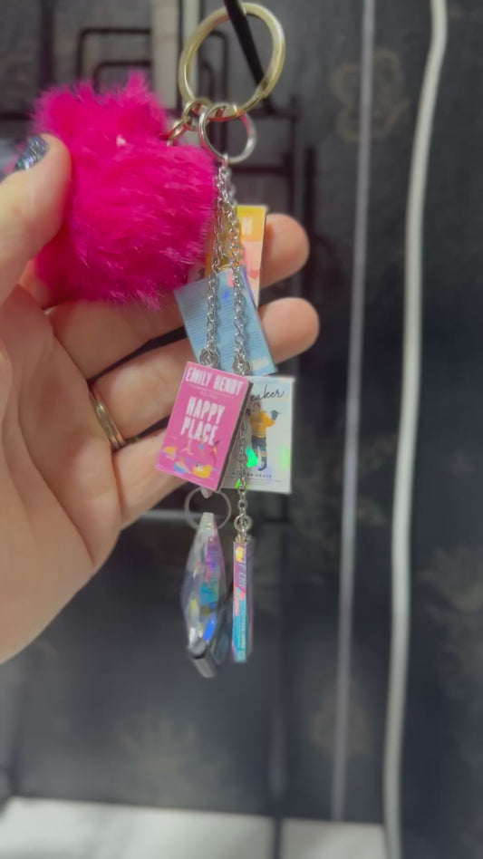 Custom book keychain