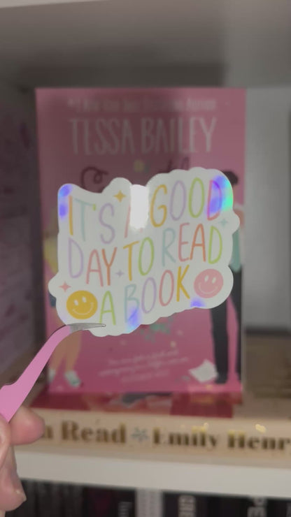 Good day to read sticker