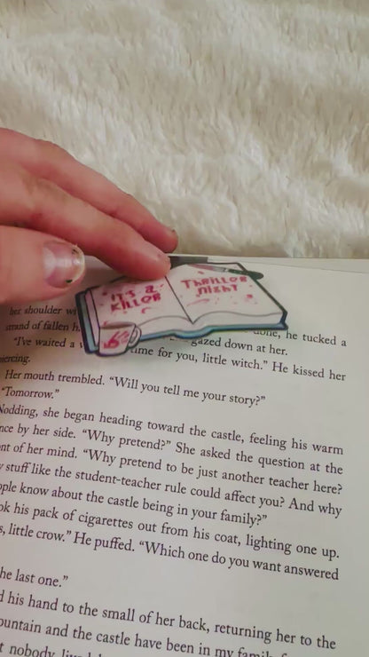 Killer thriller magnetic bookmark